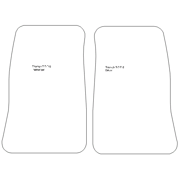 To fit Triumph TR8 Car Mats 1979 - 1981 & Heel Pad (B) - Picture 5 of 16